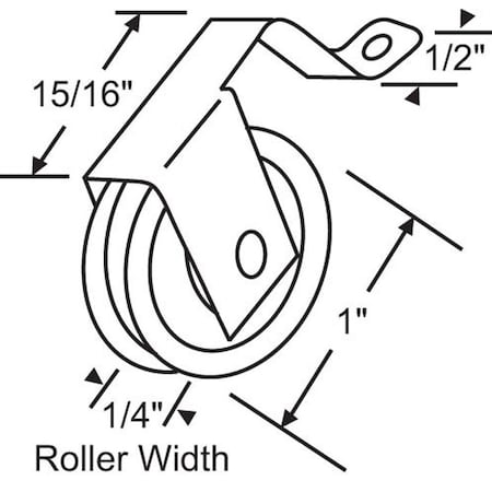 Strybuc Patio Screen Door Roller Assy. 10-396